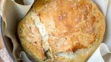 Garlic Herb No Knead Bread