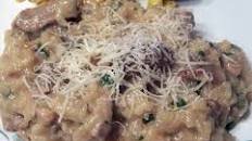 Garlicky Pork and Mushroom Risotto