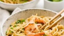 Garlic Noodles with Shrimp