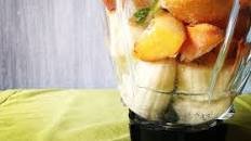 Ginger-Basil Peach Smoothie