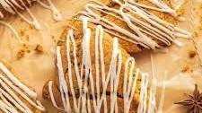 Gingerbread Scones with Maple Glaze