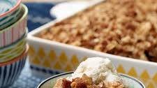 Gingersnap Apple Crisp with Cream Cheese and Walnuts