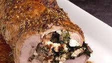 Greek Pork Tenderloin with Spinach and Feta Cheese