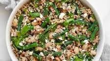Green Bean Quinoa with White Beans and Almonds