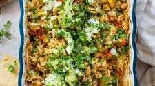 Green Chile Rice Bake