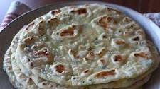 Green Onion Garlic Naan Bread