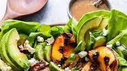 Grilled Chicken and Peach Salad