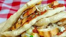 Grilled Chicken Parmesan Flatbread Sandwiches