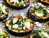 Grilled Eggplant with Feta and Herbs