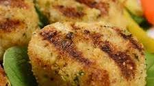 Grilled Garlic Parmesan Crusted Scallops