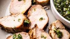 Grilled Pork Tenderloin with Chimichurri