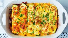 Ground Beef Stuffed Zucchini Boats