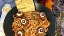 Halloween Spaghetti Bologn-eyes (Bolognese)
