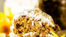 Homemade Carrot Cake With Coconut Cream Cheese Frosting