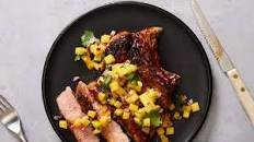 Honey-Glazed Pork Chops With Mango Salsa