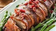 Honey Glazed Bacon Wrapped Pork Tenderloin