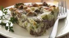 Impossibly Easy Beef, Broccoli and Mushroom Pie