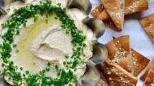 Jerk Hummus + Sesame Pita Chips Recipe