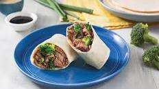 Keto-Friendly Sesame Beef & Broccoli Wraps