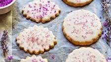 Lavender Cookie Icing and Natural Sprinkles