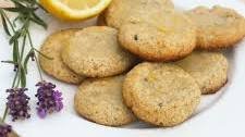 Lavender Oat Shortbread Cookies Drizzled with Lemon Honey