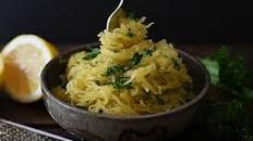 Lemon Garlic Butter Spaghetti Squash