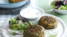 Lentil and quinoa burger