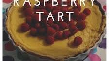 Lime and raspberry tart