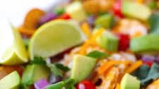 Loaded Cheesy Pretzel Nachos