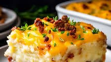 Loaded Potato and Meatloaf Casserole