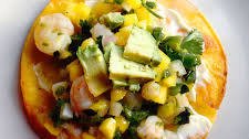 Mango Avocado Shrimp "Ceviche" + Crunchy Tostadas