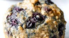 Maple Flax Blueberry Muffins