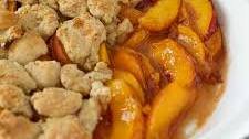 Maple Peach Cobbler