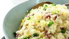 Mashed Potatoes with Lemon, Garlic and Scallions