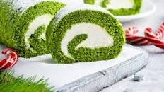 Matcha Yule Log