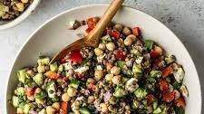 Mediterranean Lentil Salad with Chickpeas