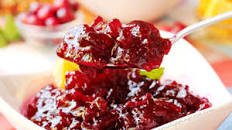 Mint-Infused Cranberry Sauce with Orange