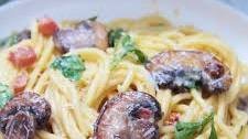 Mushroom Carbonara with Pancetta