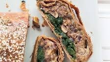 Mushroom Wellington with spinach