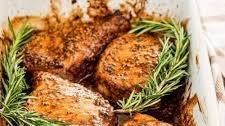 Mustard Balsamic Pork Chops