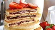 Nutella Stuffed Pancakes