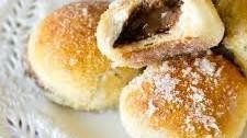 Nutella Stuffed Pretzel Doughnuts