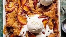 Old School Easy Brown Sugar Peach Cobbler