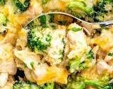 One Pot Cheesy Chicken Broccoli and Rice Casserole