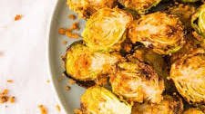 Parmesan Crusted Air Fryer Brussels Sprouts