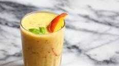 Peach Basil Kefir Smoothie Recipe