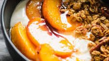 Peach Crisp Yogurt Bowls