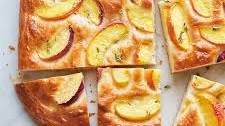 Peach Focaccia With Thyme