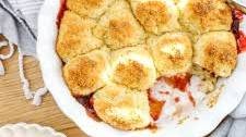 Peach Raspberry Cobbler