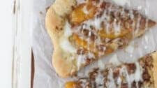 Peach Streusel Pizza